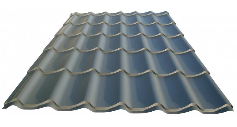 dakpanplaat donker grijs (antraciet)