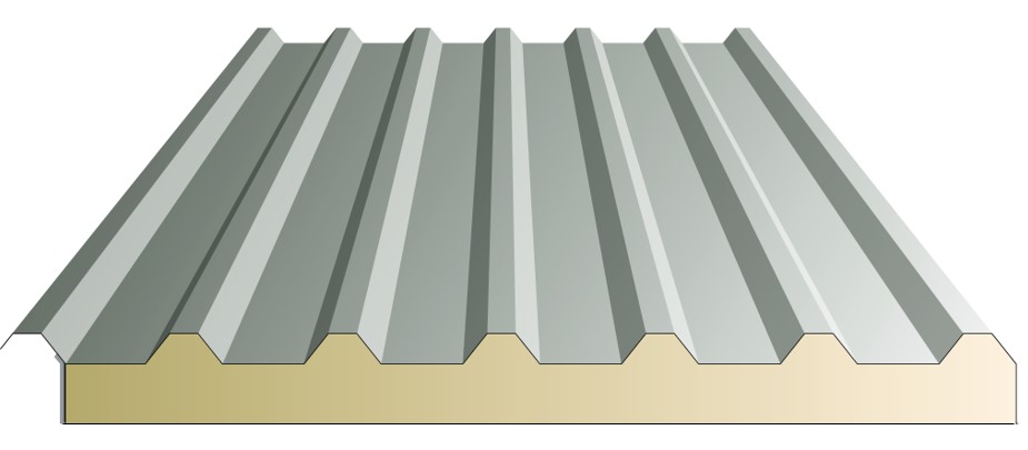 sandwichpaneel dak antraciet 