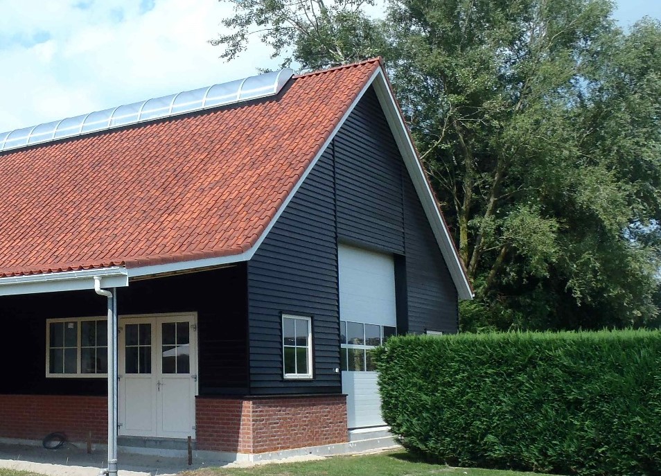 Potdeksel plaat houtnerf ZWART 