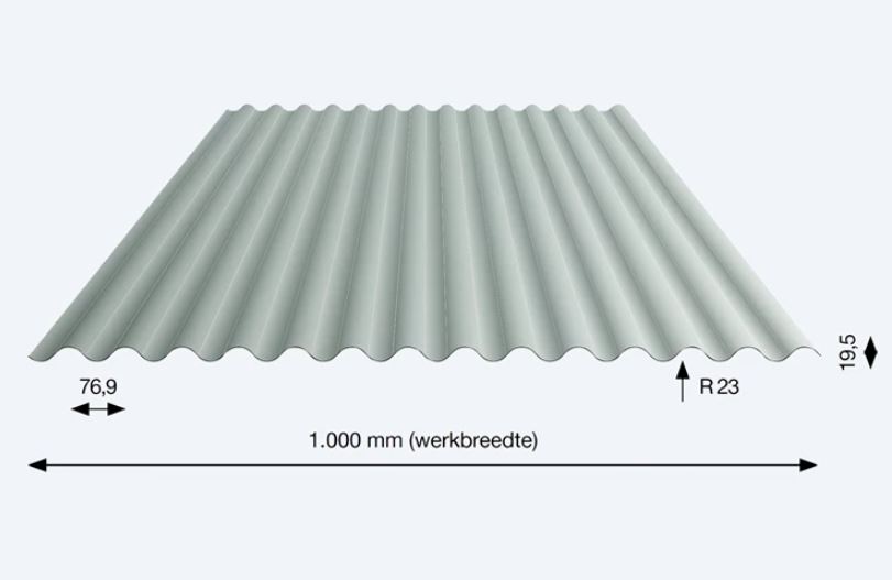 golfplaat staal antraciet