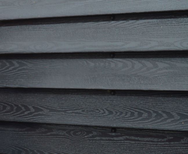 Potdeksel profielplaten houtnerf zwart